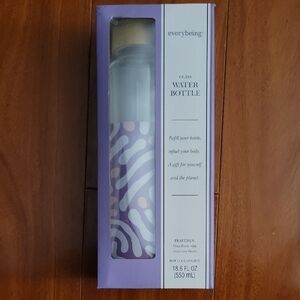 Purple Glass Water Bottle